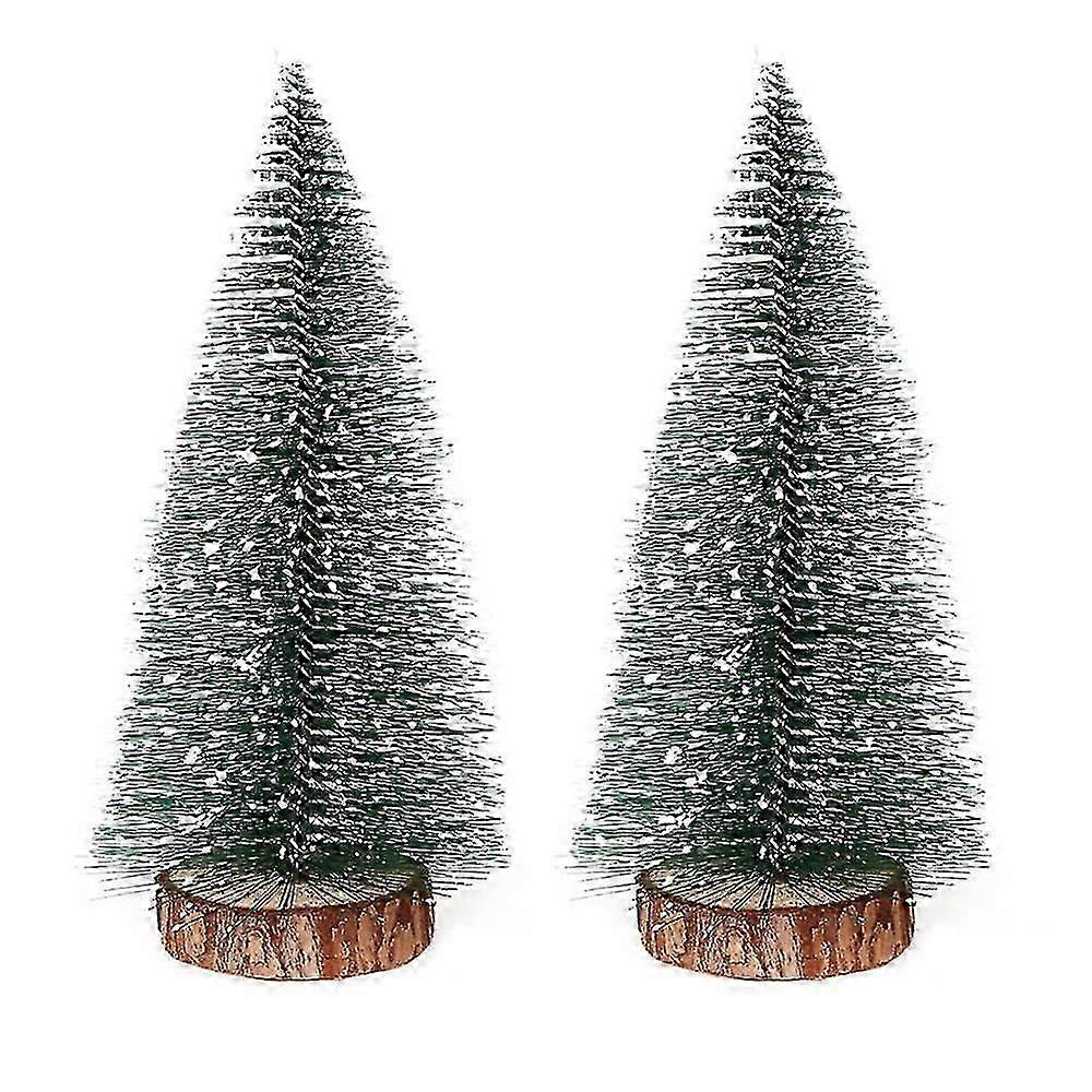 Mini Christmas Trees, Trees With Wood Base, Xmas Tabletop Trees For E Kitchen Christmas Dcor