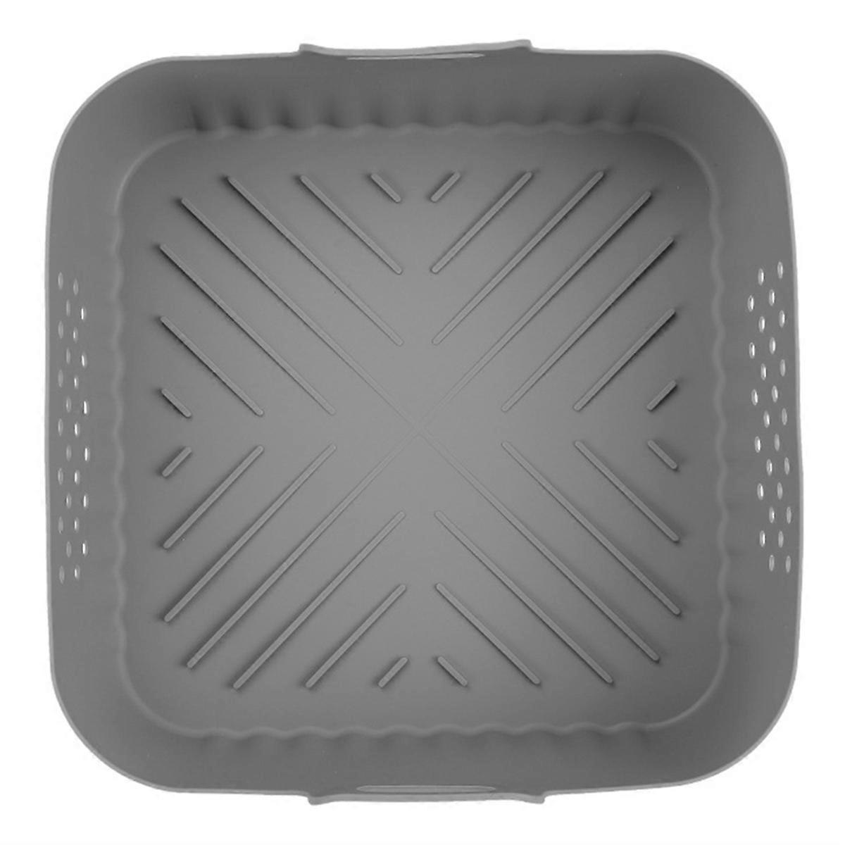 Air Fryer Liners 20/23cm Reusable Baking Tray Accessories Light Gray