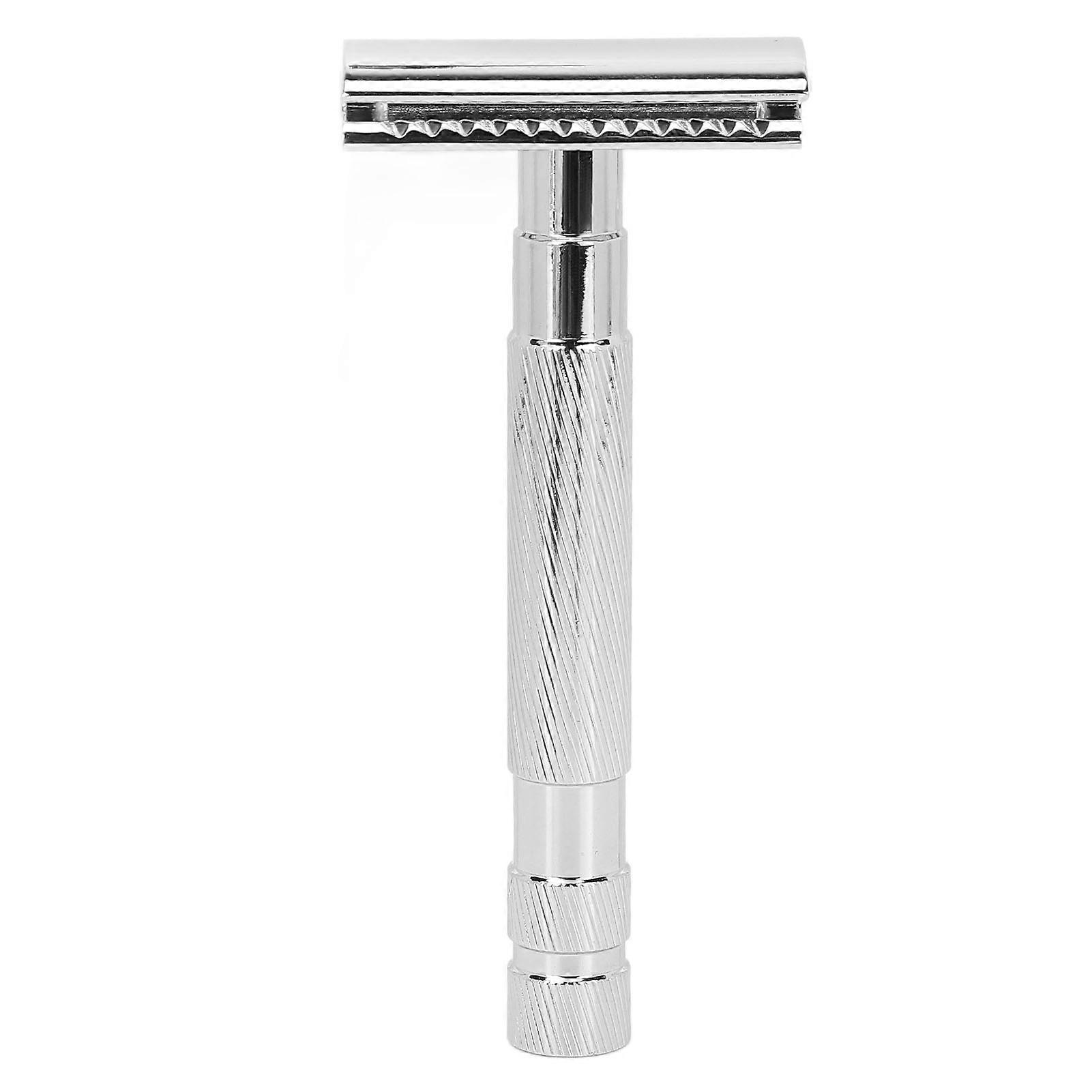 Safety Razor Vintage Style Accurate Smooth Safe Durable Nonslip Ergonomic Design Double Edge Razor