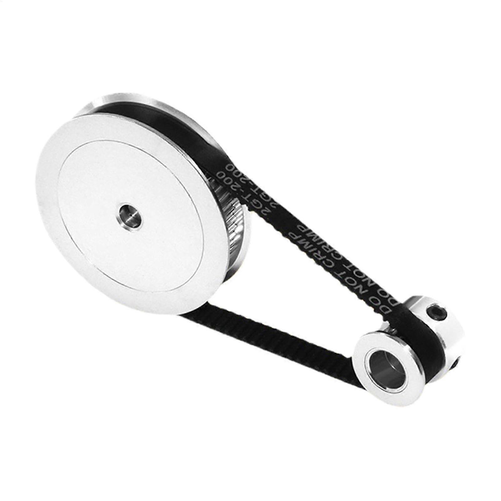 8 mm Bore Timing Pulley Set, 20 Teeth 2GT Synchronous Pulley, 60 Teeth Timing Pulley, 6 mm Wide Timing Belt for Robotics