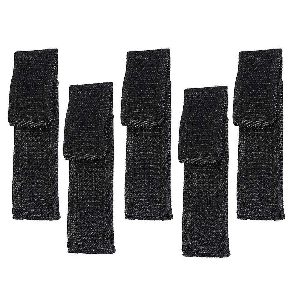 Here's a refined and professional product description based on the title you provided:
 
**5PCS Mini Flashlight Storage Bag – Durable, Wear