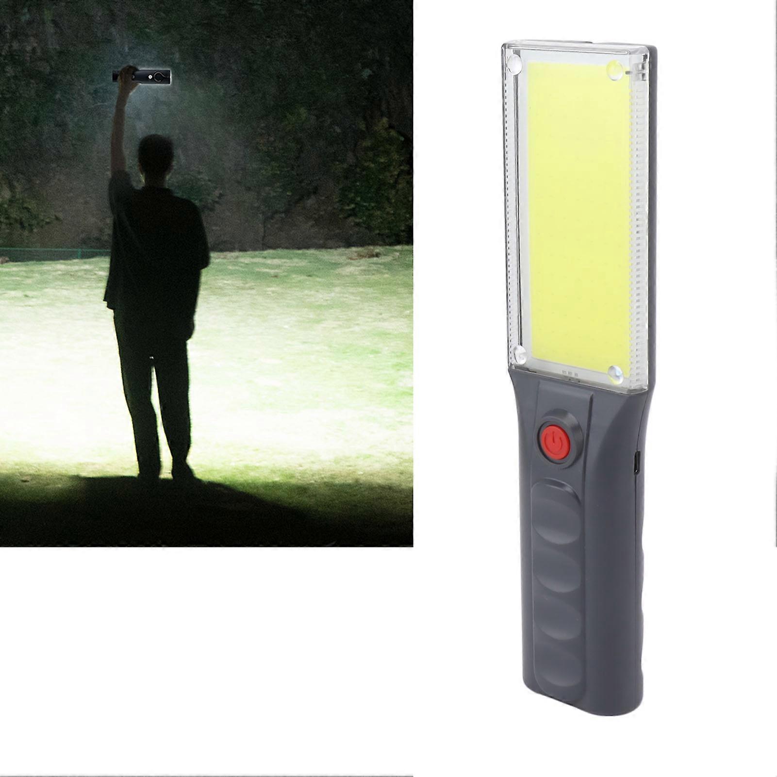 LED Work Light Rechargeable Magnetic Adsorption High Bright COB Panel Portable LED Work Lamp with Hanging Hook 