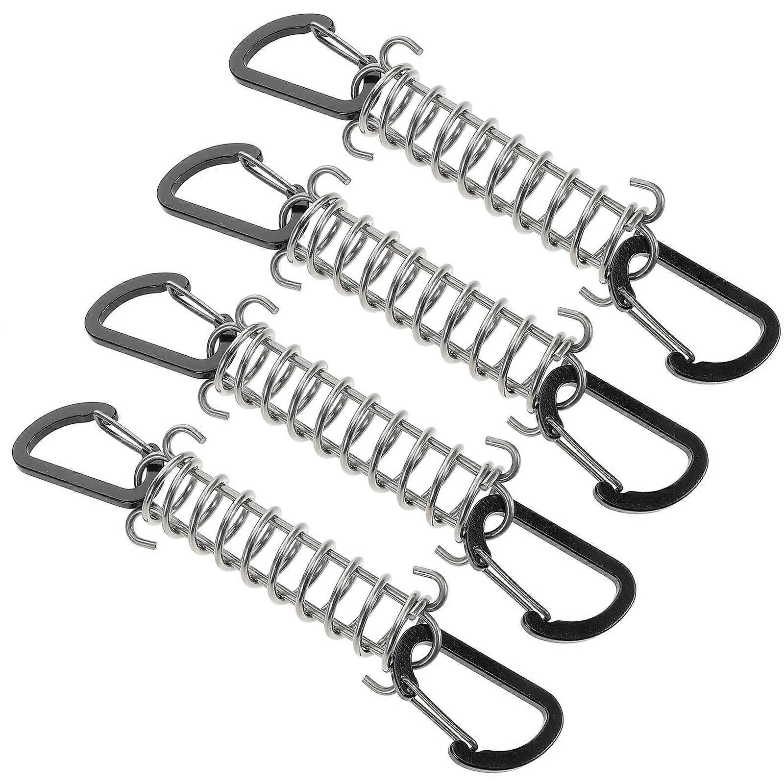 Camping Tent Buckle Spring Hiking Buckle Outdoor Camping Reliable Performance 4Pcs