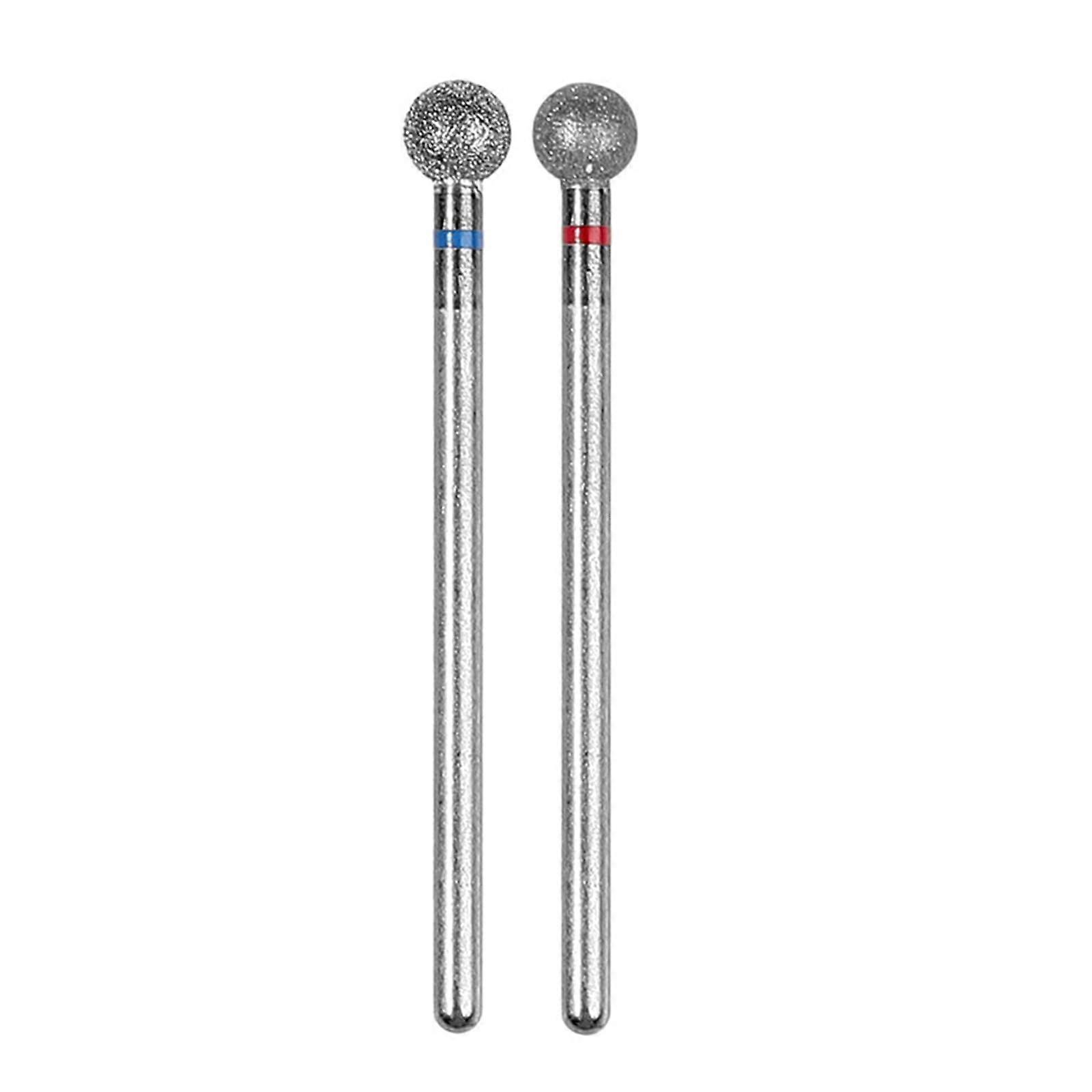 2 x 5 mm circular nail drill bits For Manicure Nails And Karting Professional And Hobbyist Use Compatible With Drills