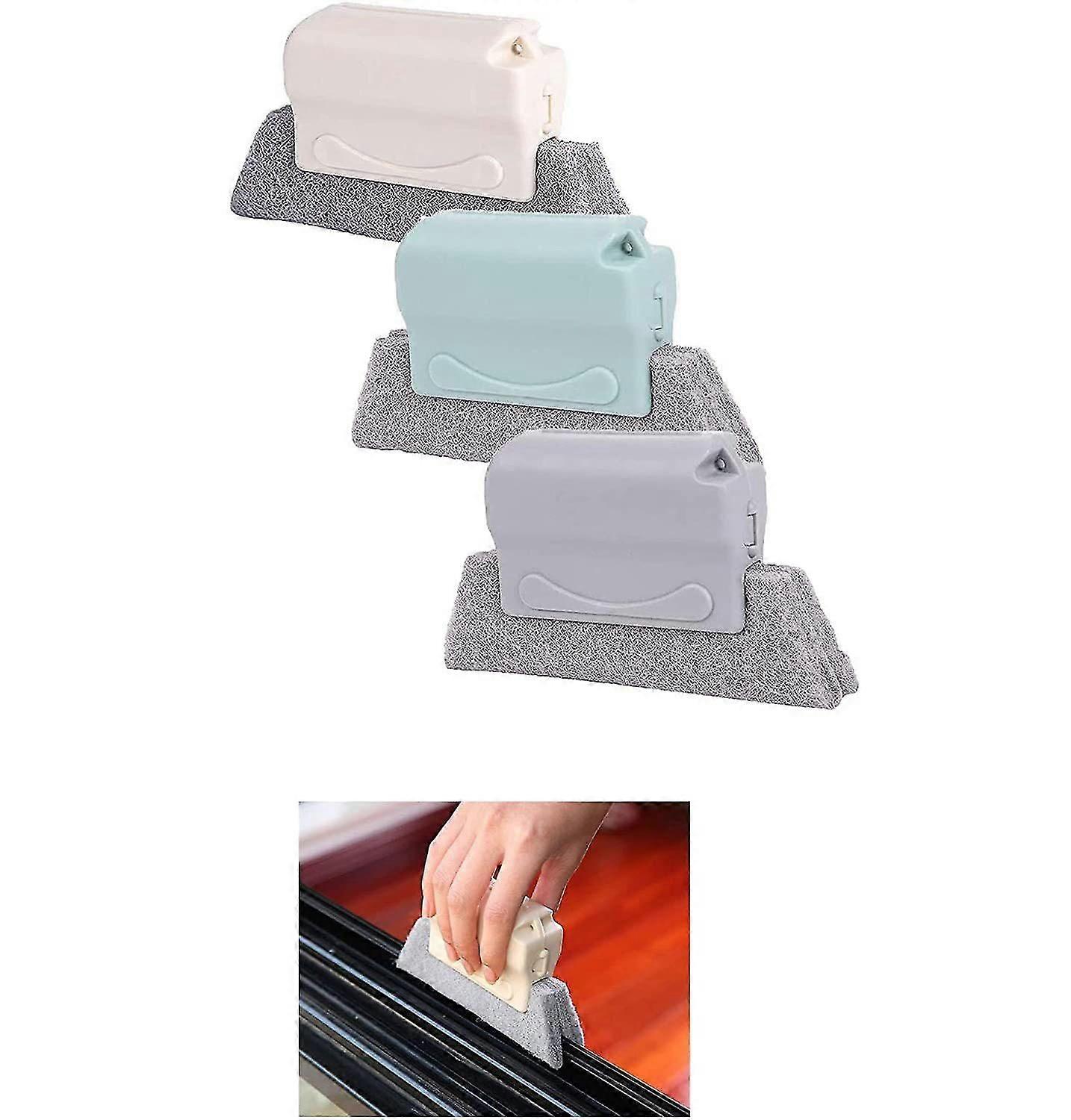 Window slot cleaning brush set, window rail cleaning tool