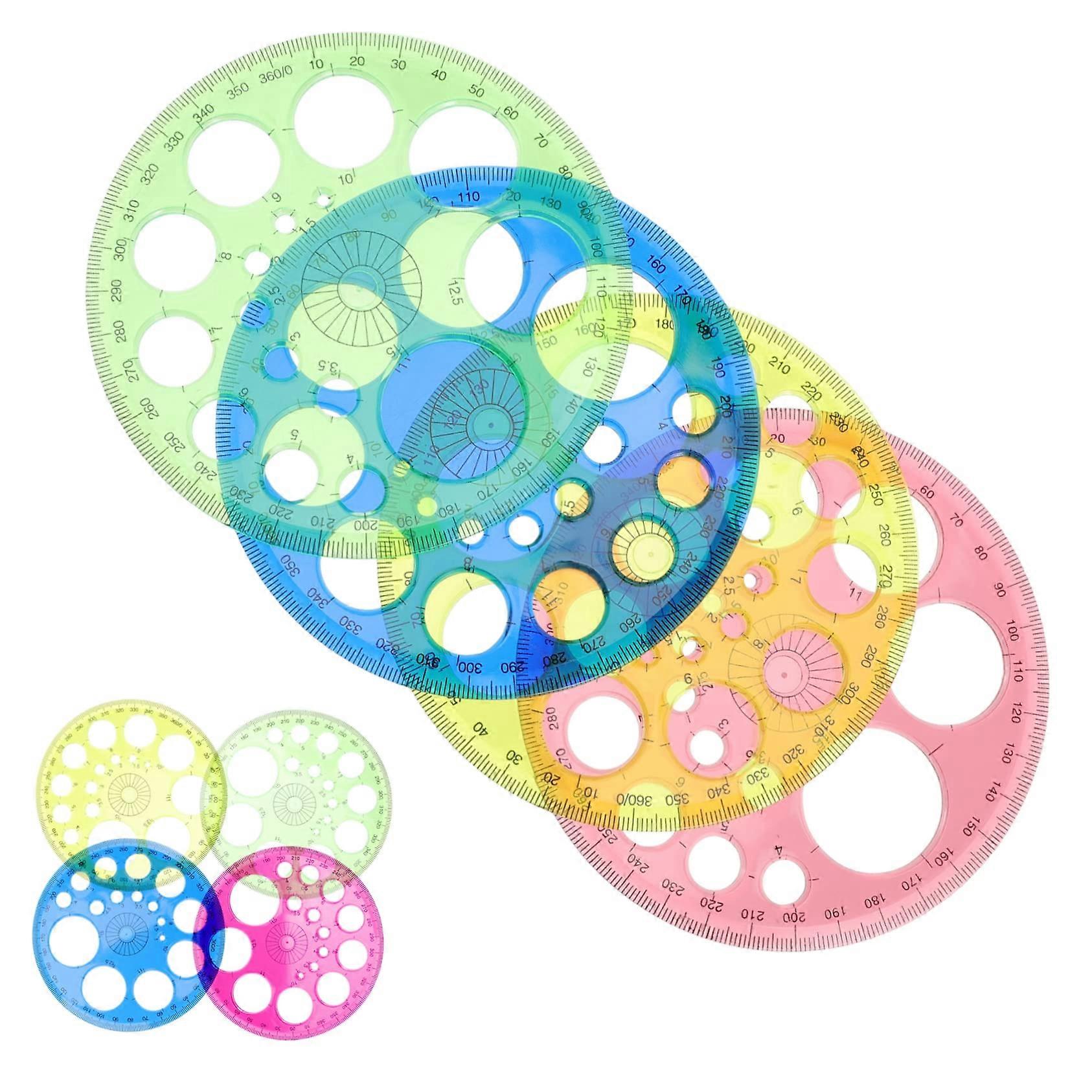 Creative Circle Protractor Office Protractor Professional Protractor Pack of 10