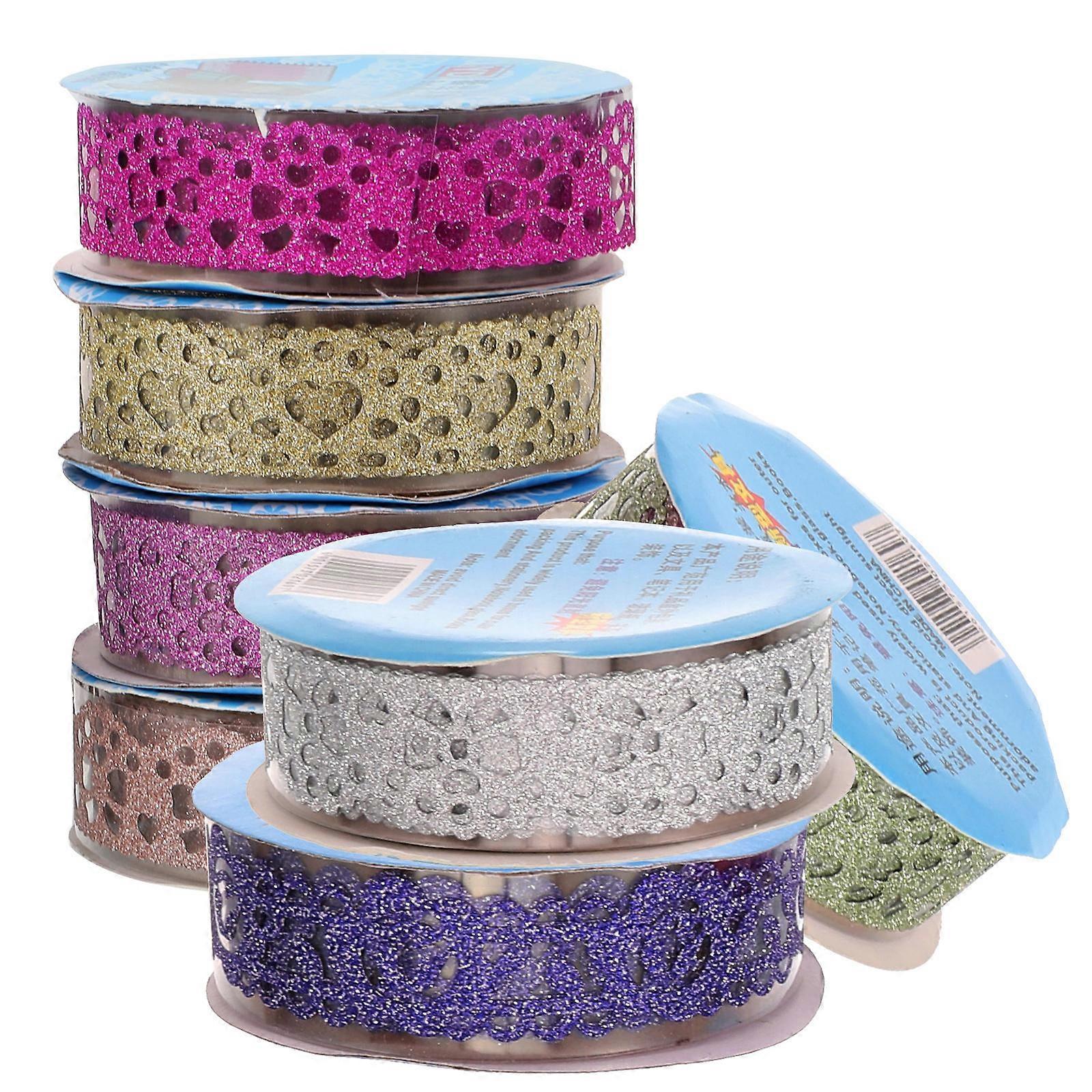 Lace Washi Tape Journaling Aesthetic Wasabi Tape Durable Cuttable 7 Rolls Assorted Color
