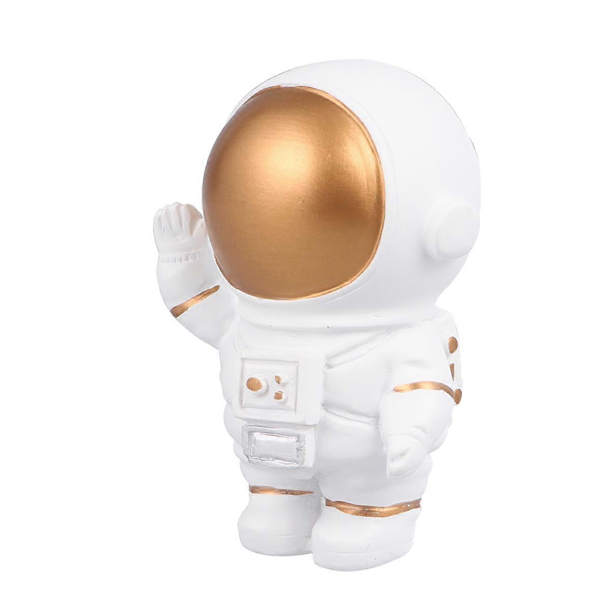 Golden Resin Astronaut Cake Decor for Use and Wonderful Visual Enjoyment 6 Inches