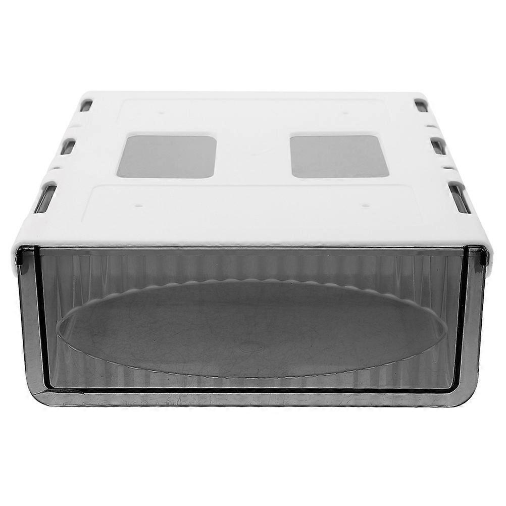 Under Desk Organizer Box Rectangular Modern and Simple Storage Holder Plastic Wear Resistant 1Set