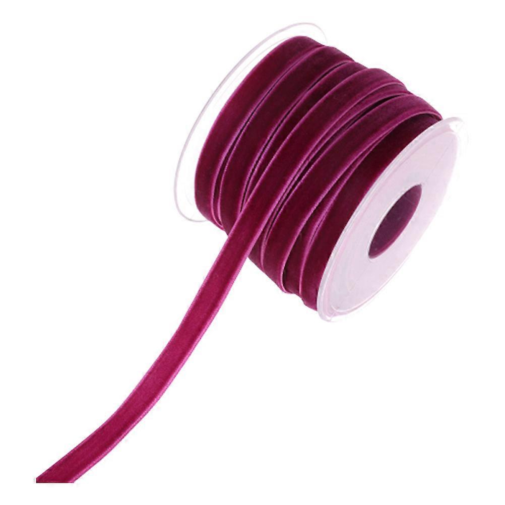 Brown Plush Fabric Ribbon for Wrapping Durable and Festive Gift Wrapping Ribbon 20 Yards
