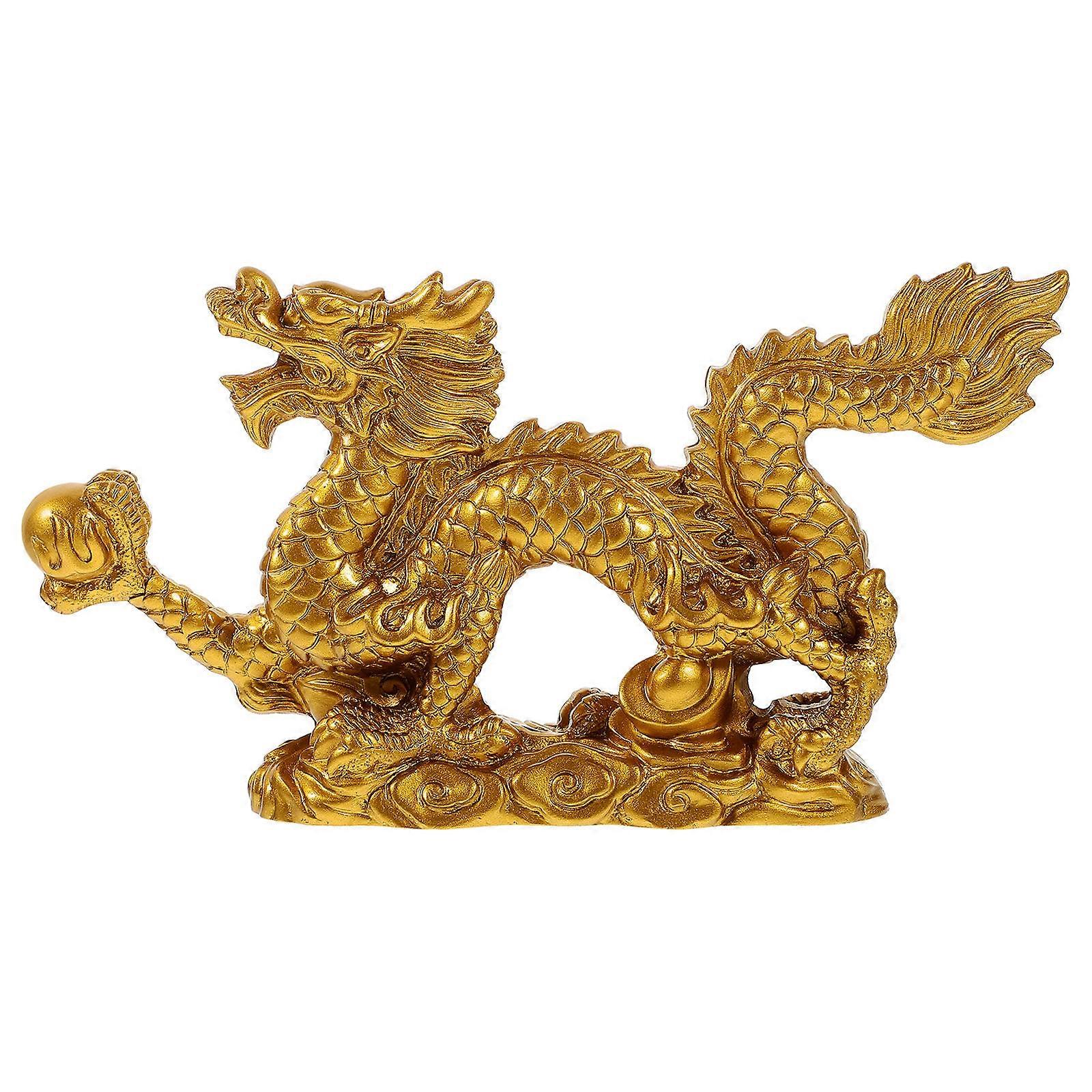 Here's a polished and engaging product description for a **Chinese Dragon Statue – Large Gold Dragon Figurine**:

 

**Chinese Dragon Statue – Large
