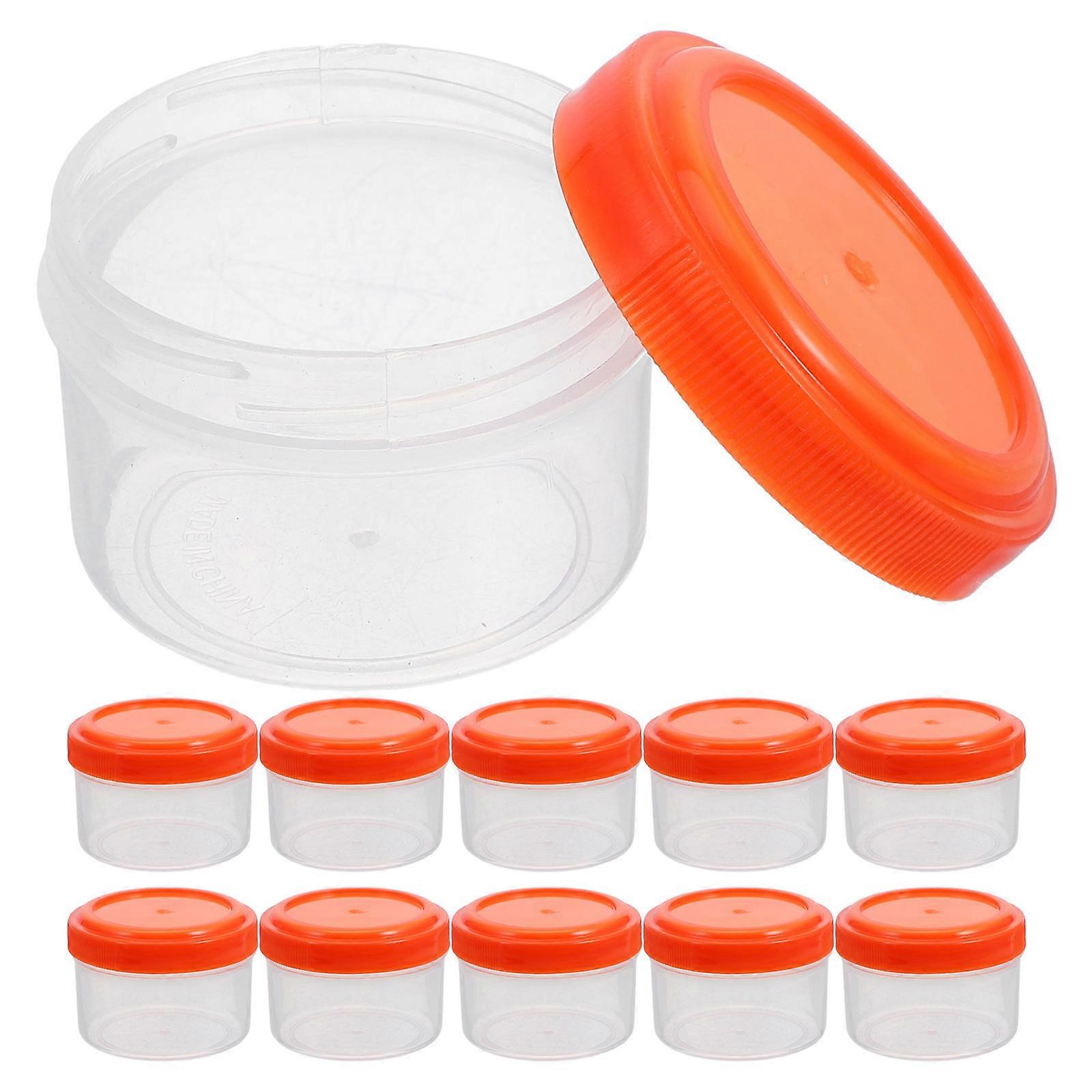 Reusable Condiment Containers Red Leak-Proof Portable 4.80X4.80X3.50CM For On-The-Go Meals 12Pcs