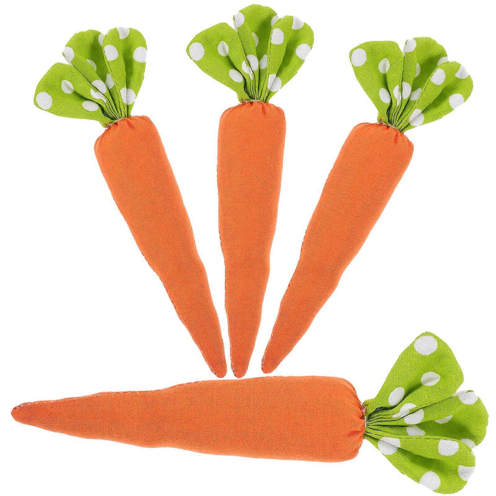 Artificial Fabric Carrots Perfect For Tiered Tray Decor Office Decor During Easter