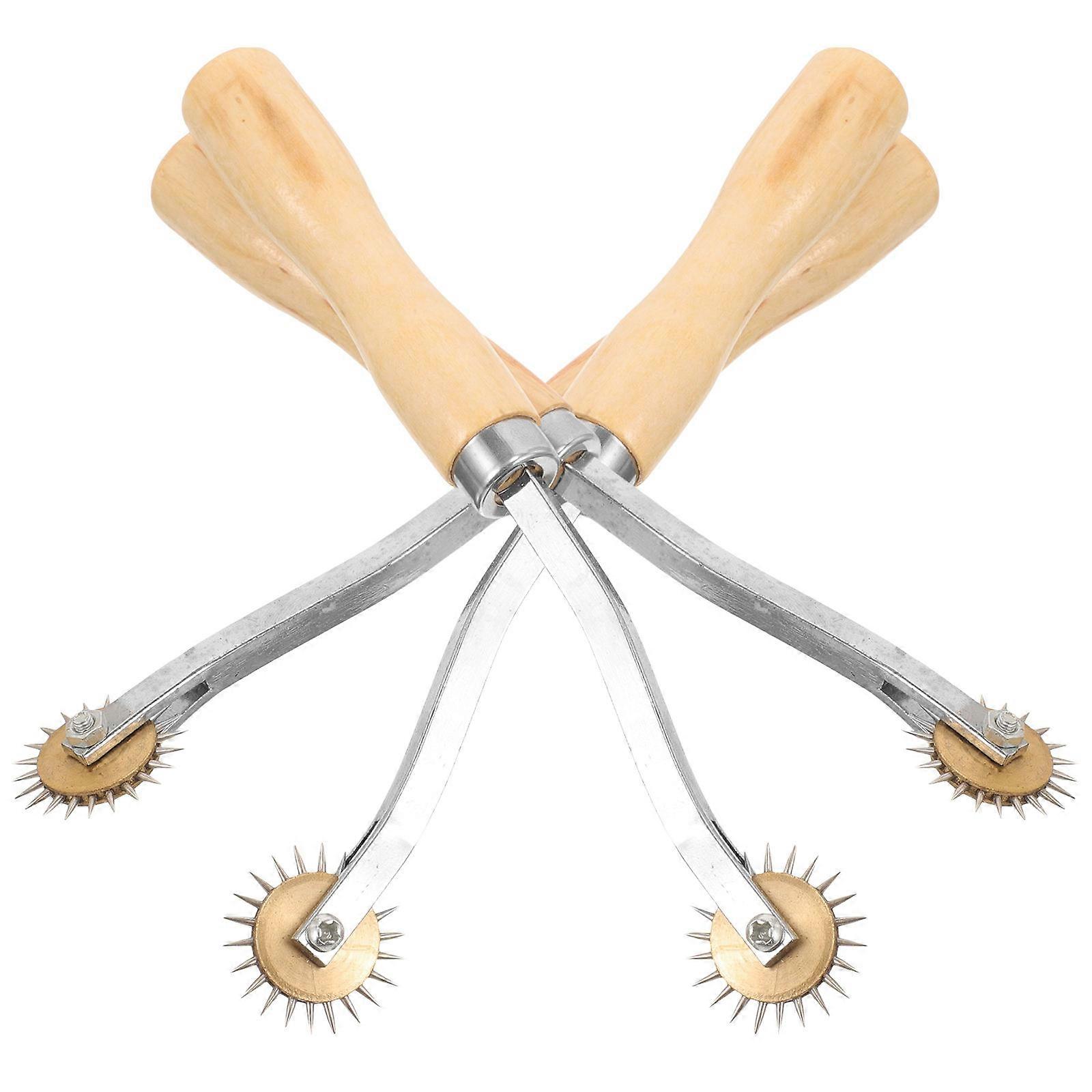 Portable Tracing Wheel for Pattern Cutting and Crafts with Wood and Metal Material Multi Pieces