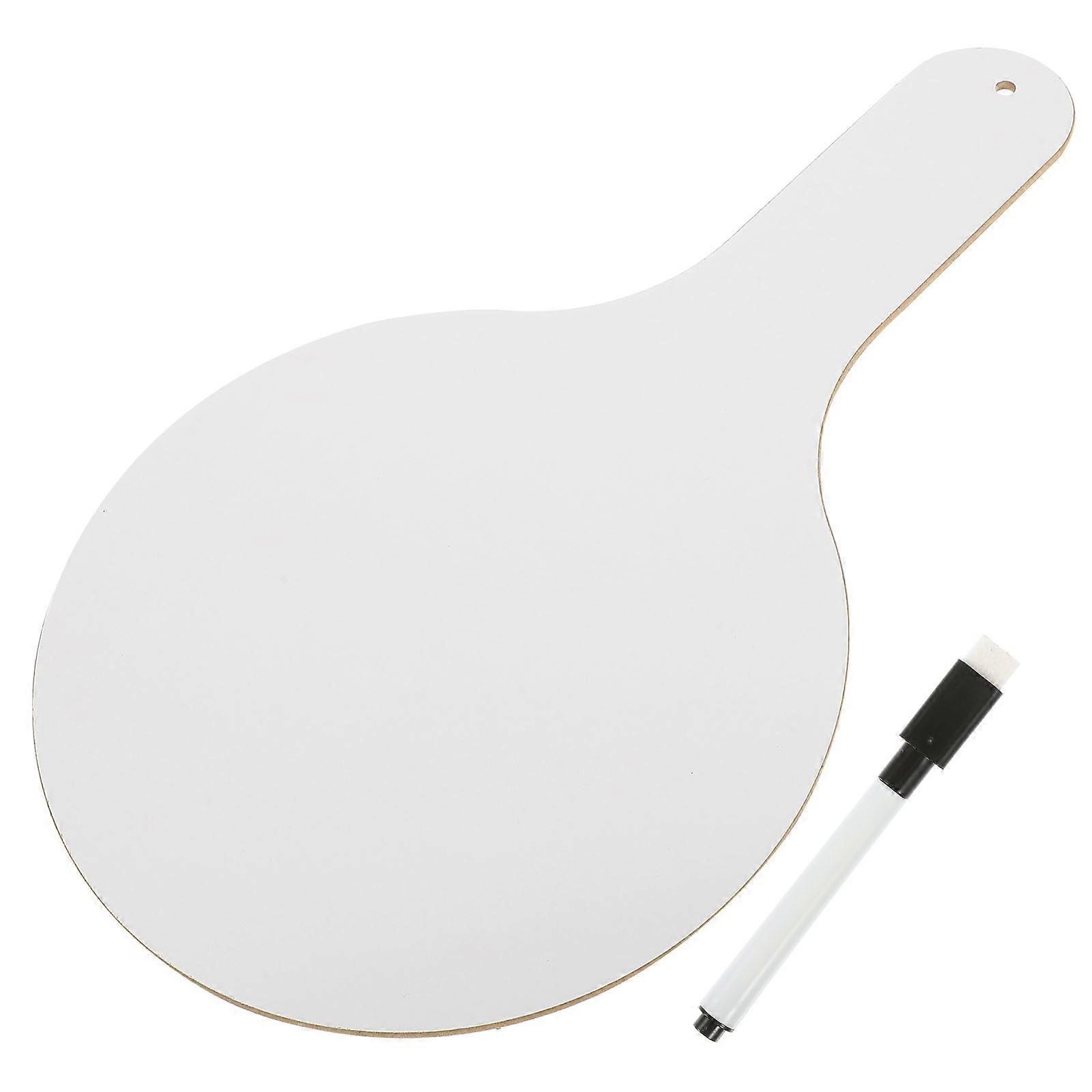 Handheld Whiteboard for Students with Pen – Dry Erase Paddle Answer Board with Handle for Classroom Writing