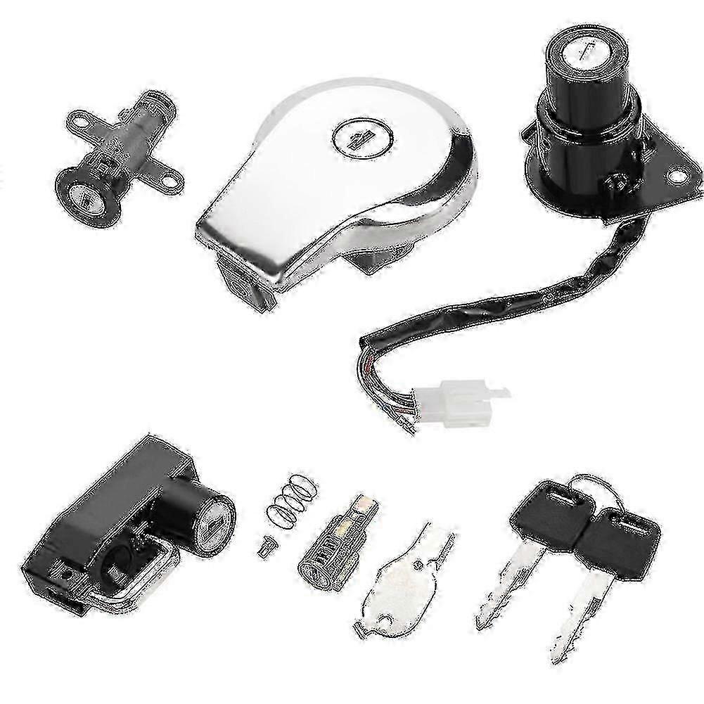 Motorcycle Ignition Switch Fuel Gas Cap Seat Lock Keys For Yamaha Virago XV535 XV250 XV125 Edition 0801