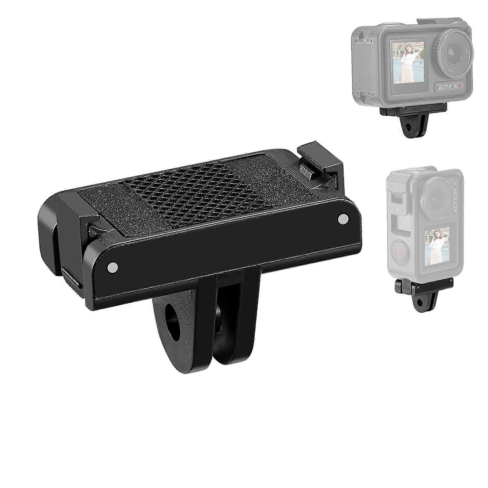 Quick Release Base Mount for DJI Osmo Action 5 Pro 4 3, Magnetic Adapter Base Compatible with Mounts, Tripods, Stands, Camera Accessories