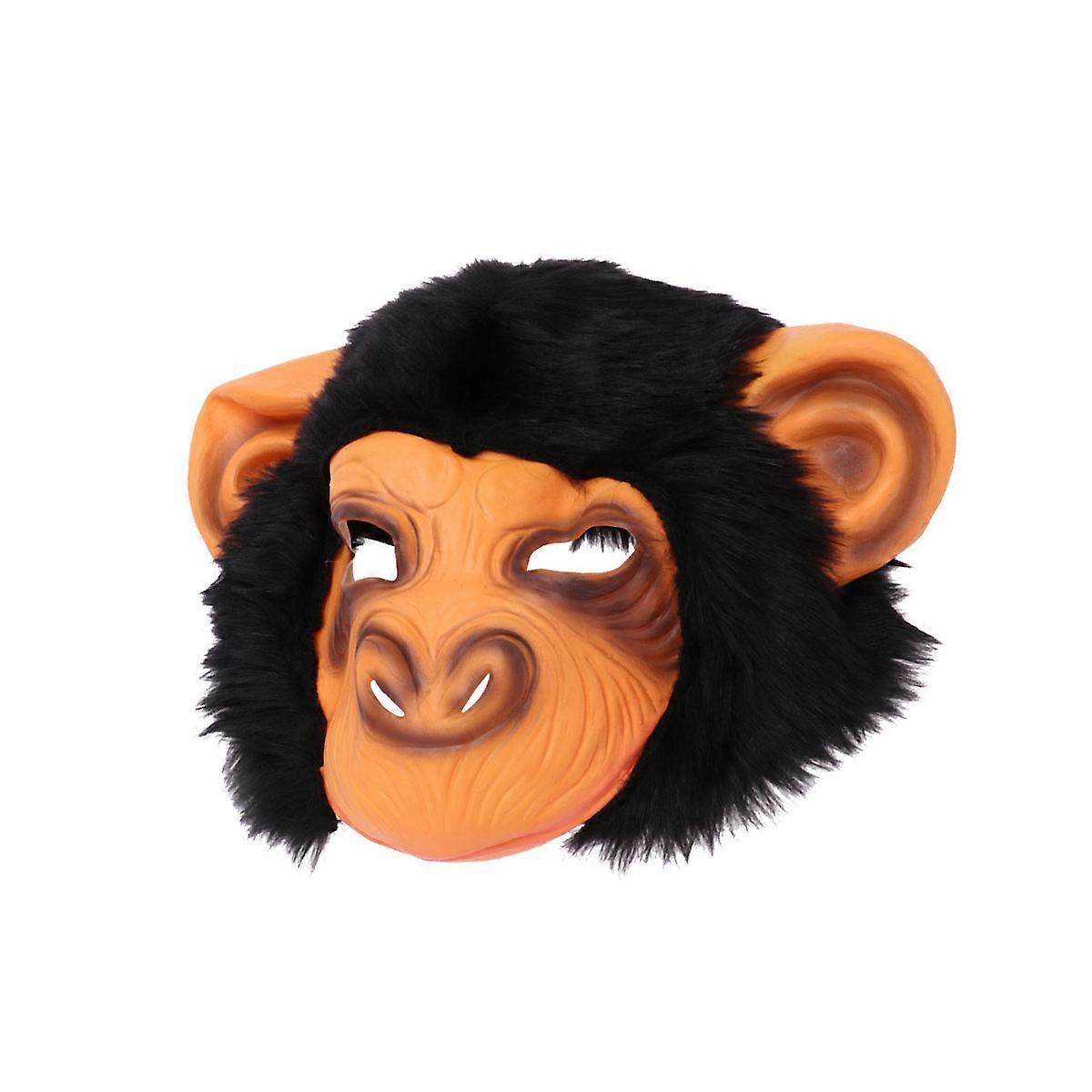 Masque de costume de couvre-chef de singe effrayant pour spectacle de danse et carnaval en 1Set