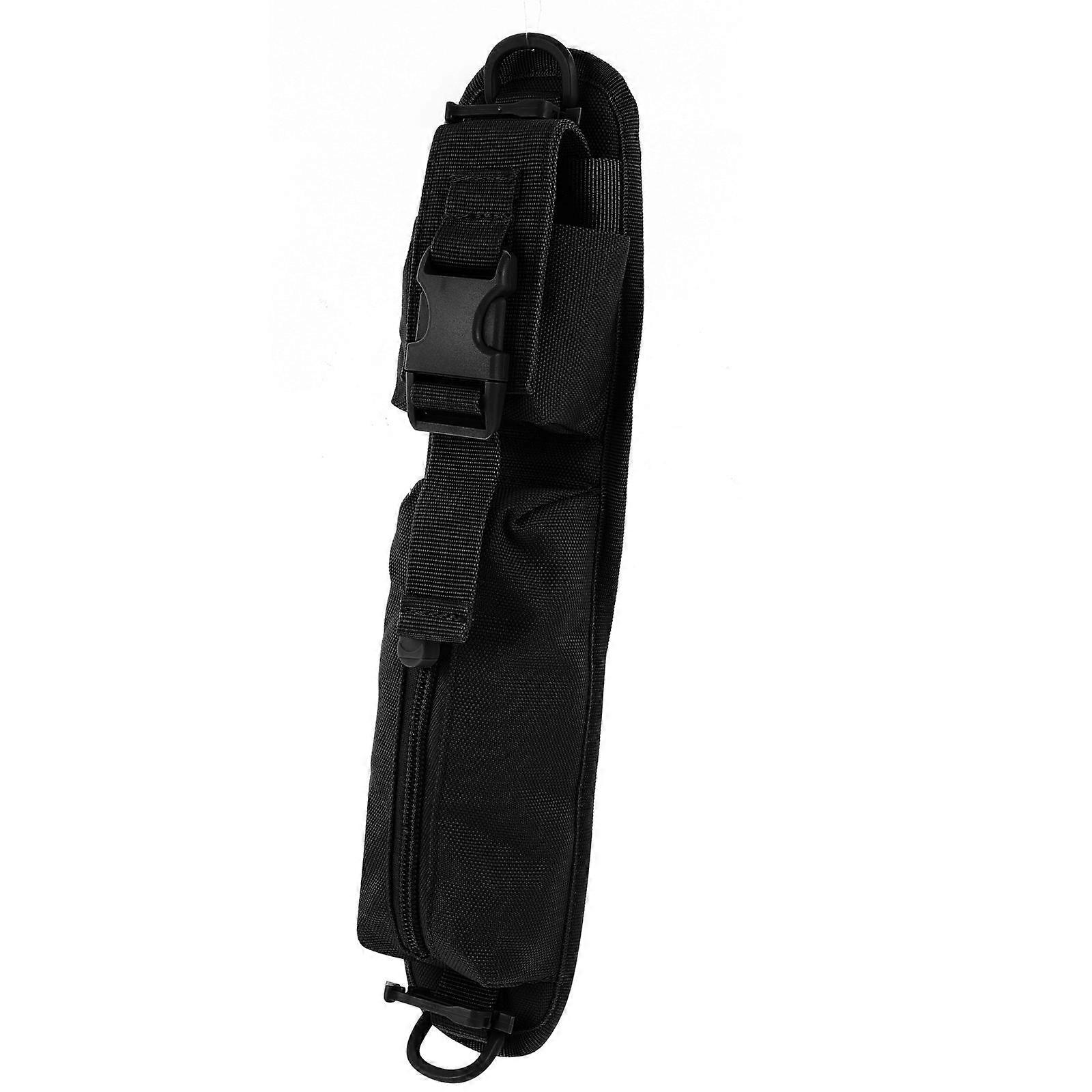 Durable Black Oxford Cloth Flashlight Belt Carry Case Convenient Storage for Camping and Hiking