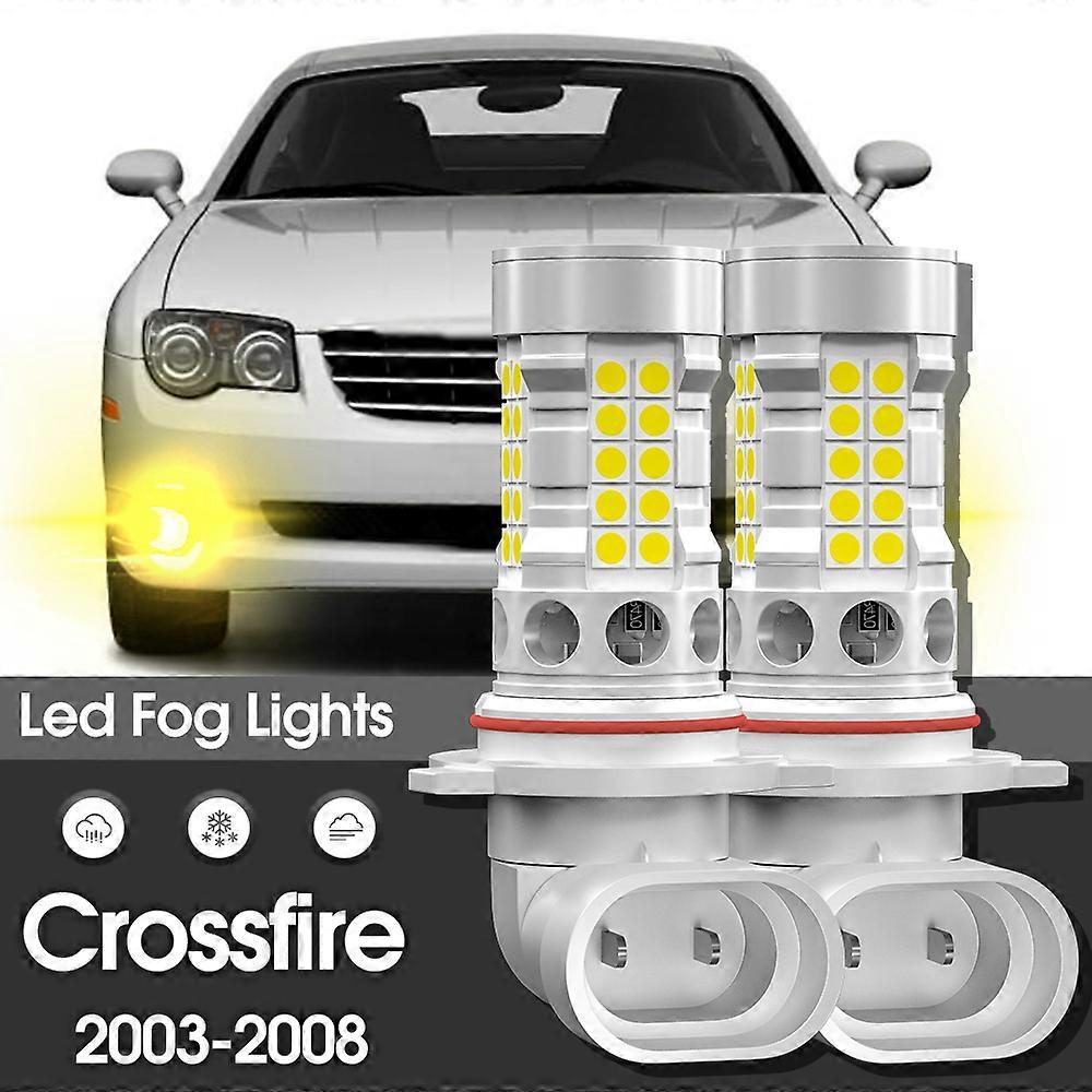 Canbus LED Fog Light Lamp 2pcs Accessories For Chrysler Crossfire 2003-2008 2004 2005 2006 2007
