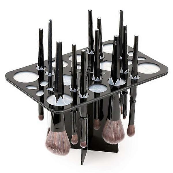 Makeup Brush Drying Rack, Brush Dryer, Foldable 28-Slot Ac