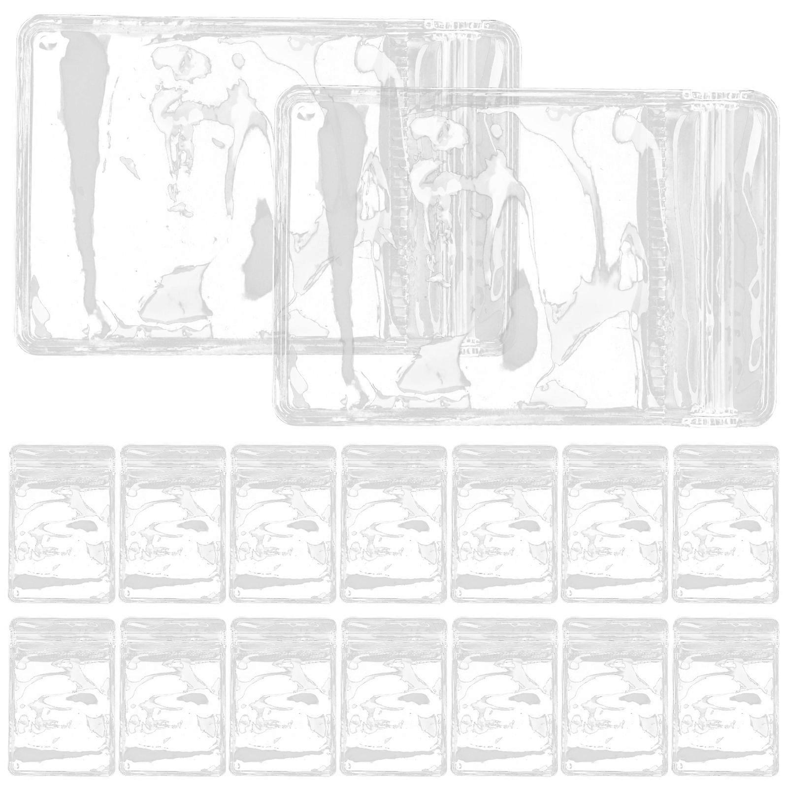 Sacs de rangement auto-obturants transparents pour bijoux et petits objets en PVC durable réutilisables 100pcs