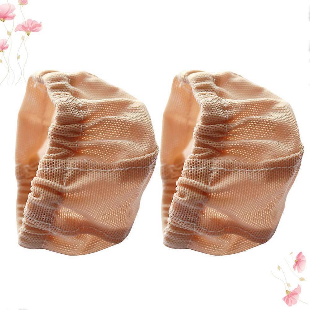 工芸用ミニハットドールウィッグドールハンドメイドクラフトベージュニットキャップ2個用