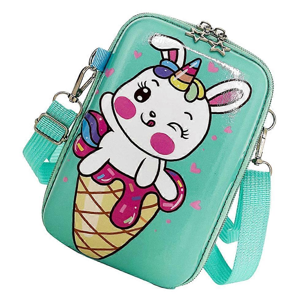 Cute Unicorn Handbag For Girls Rectangular Shape PVC Material Daily Use 1Pack