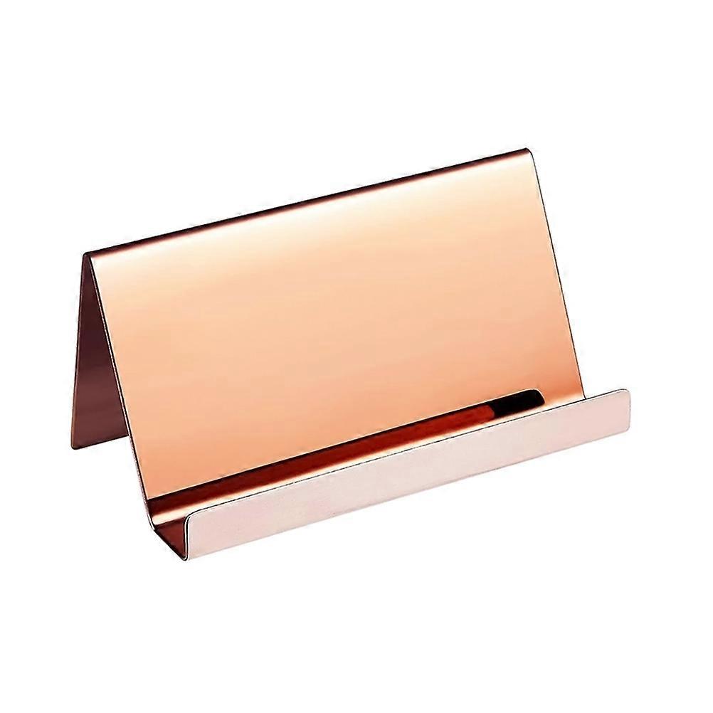 Premium Stainless Steel Display Stand For Business Cards And Memos Neat Design Office Use 1Set