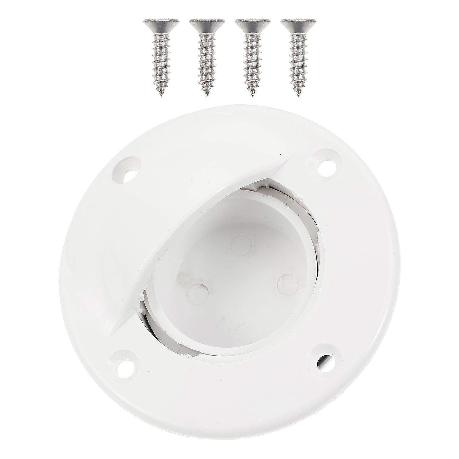 Marine Boat Garboard Drain Plug 1 Set Hull Drain Stopper Perfect For Kayaking And Boating Activities White ABS Material Used