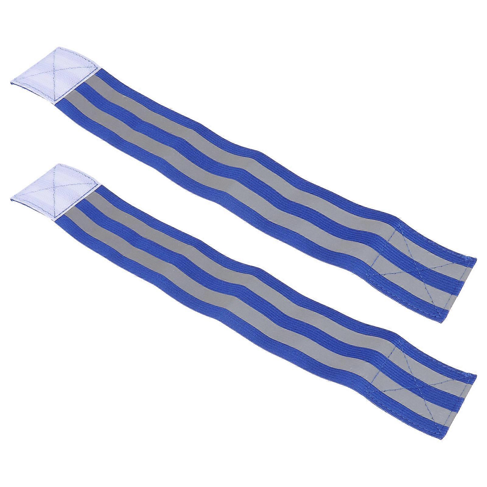 Adjustable Elastic Reflective Armband for Night Jogging Cycling High Visibility Use 2Pack