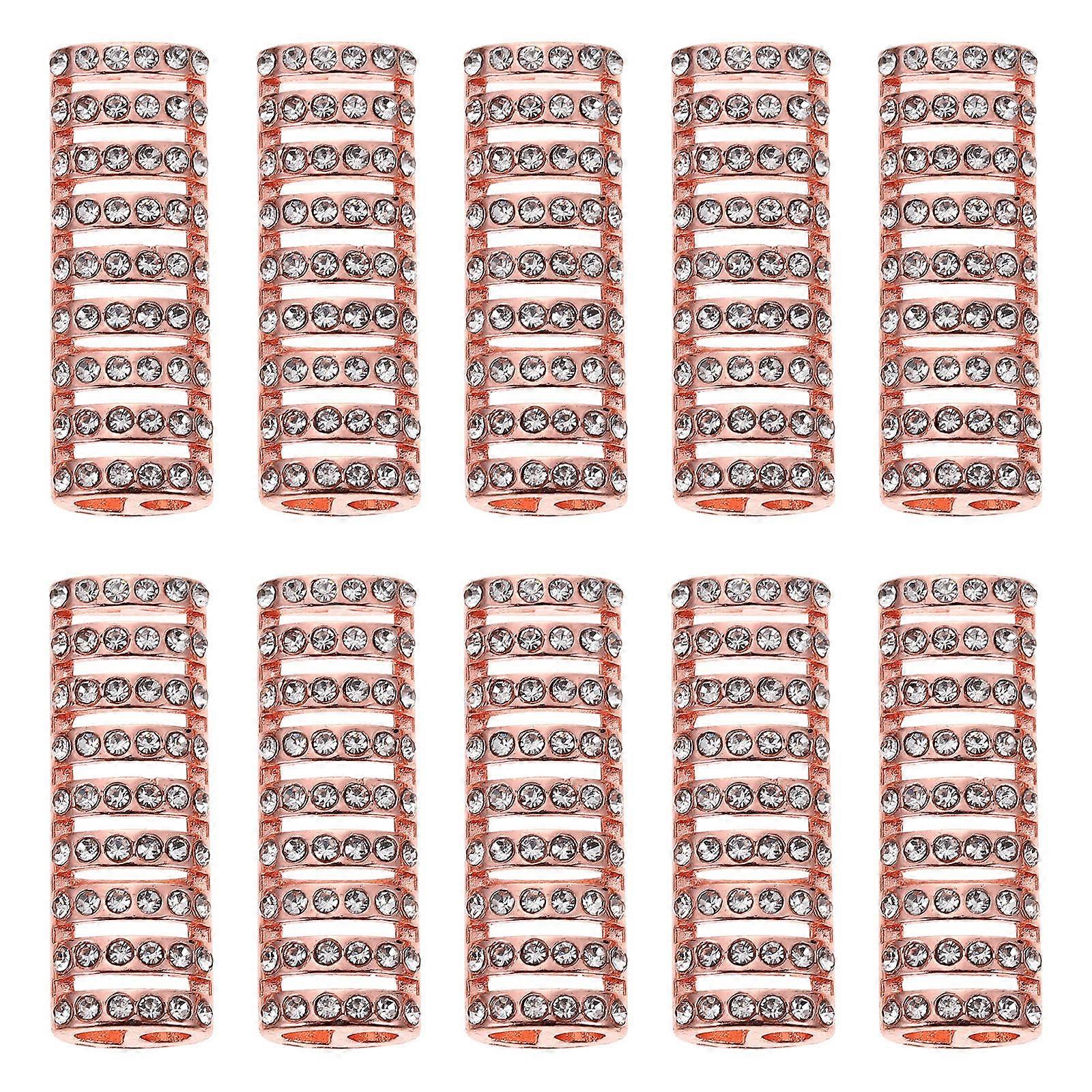Rose Gold Watchband Adapters for Connecting Made of Durable Alloy 10 Pieces