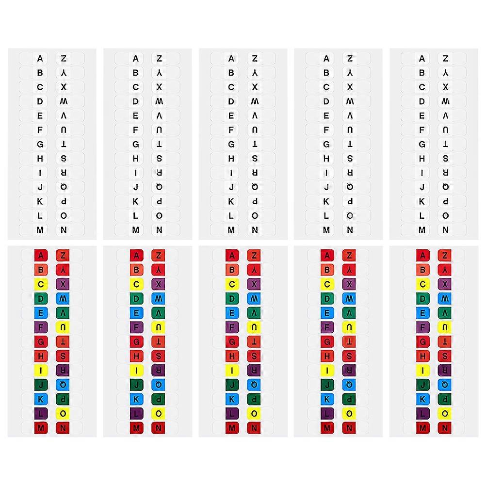 Alphabet Sticky Index Tabs   40 Sheets Self Adhesive Page Markers for Notebooks, Easy Organization for School, Office & Home Use Each