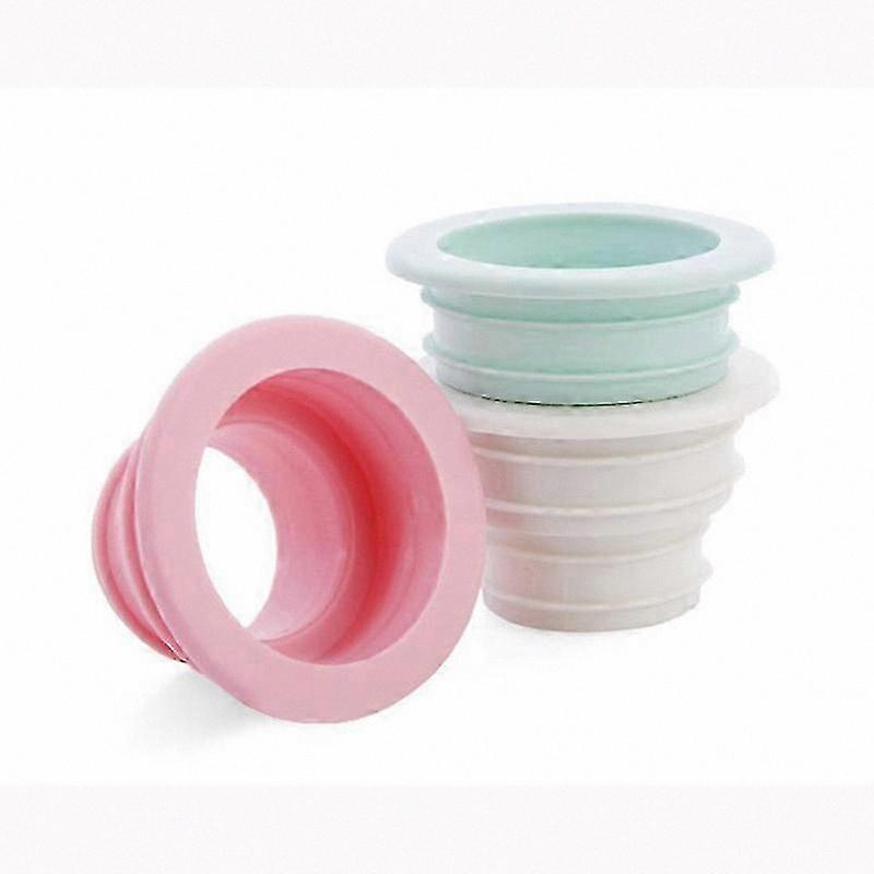 3-Pack Pipe Sealing Plugs for Kitchen and Bathroom Drains, Odor Control Solution