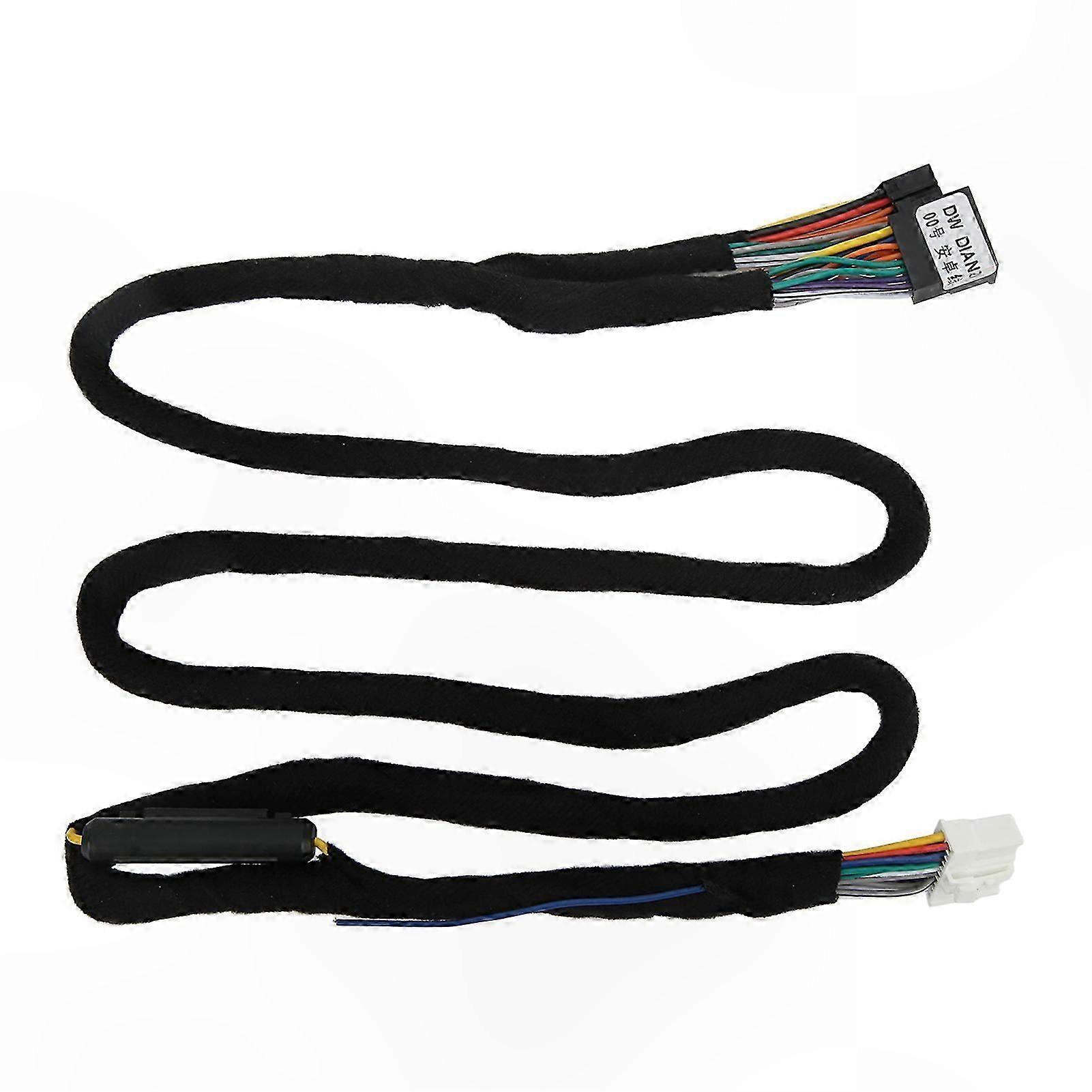 Universal 12V DSP Amplifier Wiring Harness with ISO Plug for High-Fidelity Audio Systems