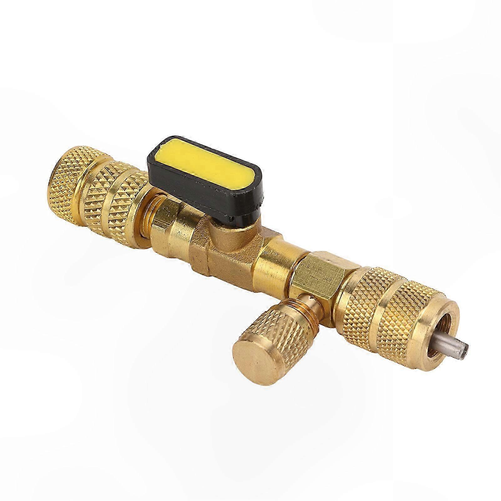 Universal AC Valve Core Remover Tool for 1/4 5/16 SAE Air Conditioning Line Repair Suitable for R22 R134 R410 R32 Systems