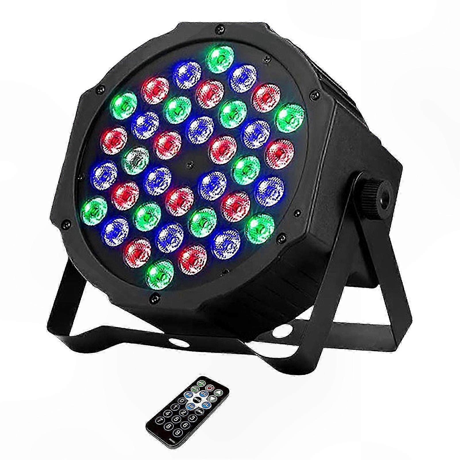 LED Stage Light System with 36 Beams, 7 Modes, Remote Control, Sound Activation, 36W Power Output