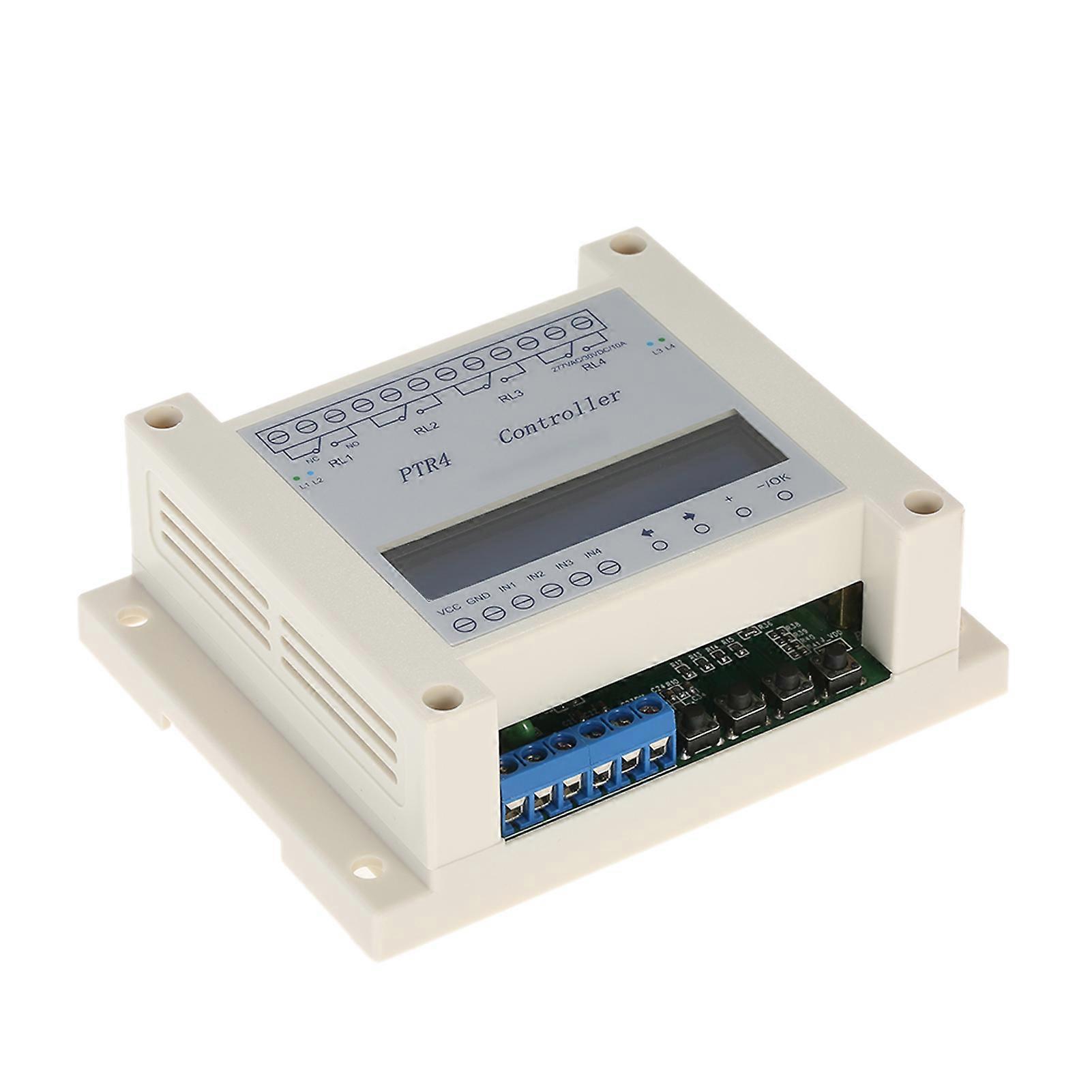 DC6-40V 4-Channel Digital Time Relay Timer Controller 11x8.5x3.7cm