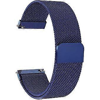 Magnetyczny pasek na nadgarstek z siateczki Milanese ze stali nierdzewnej do Garmin Forerunner 245 i Forerunner 645