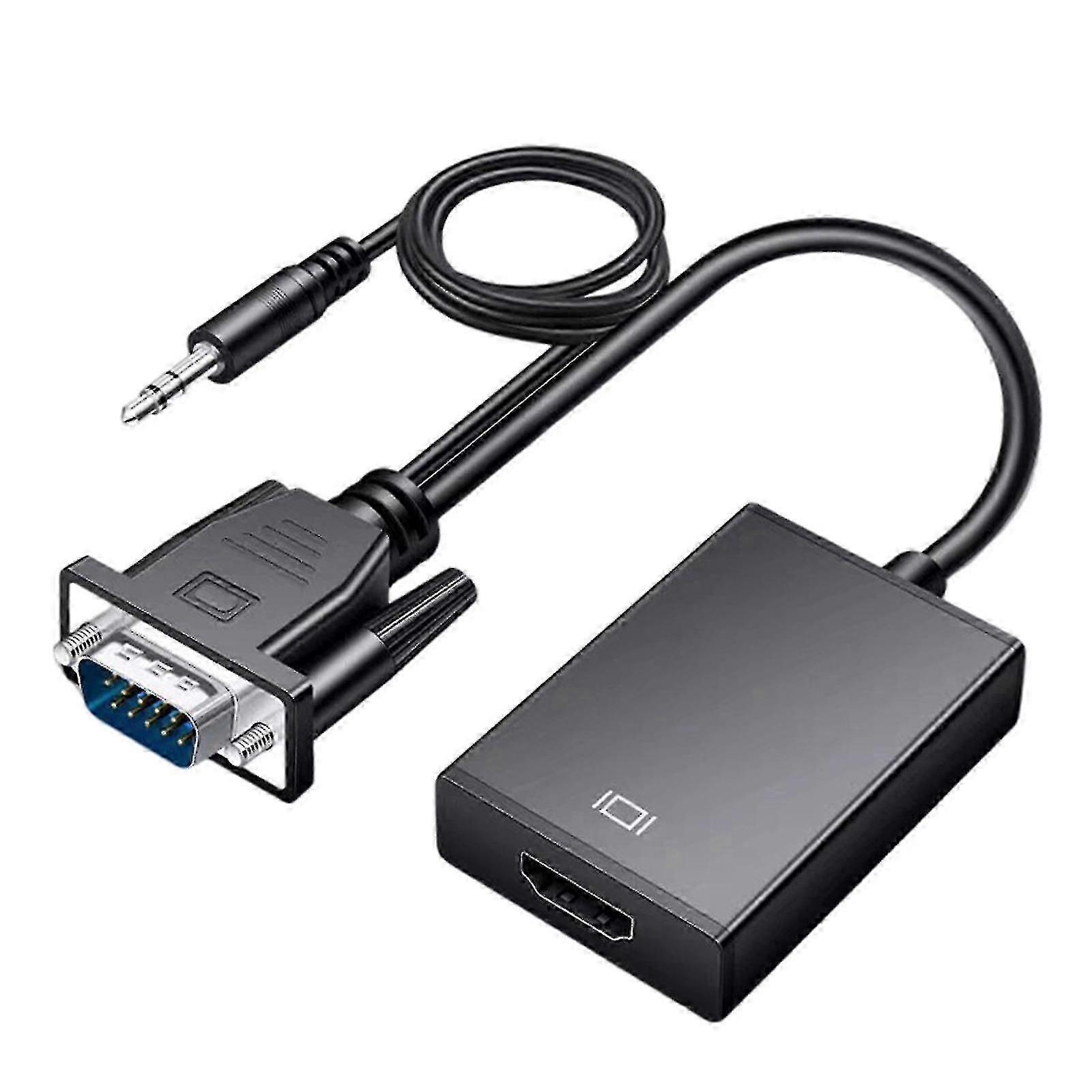 VGA to HDMI converter, supporting 1080p and reducing flickering and black screen