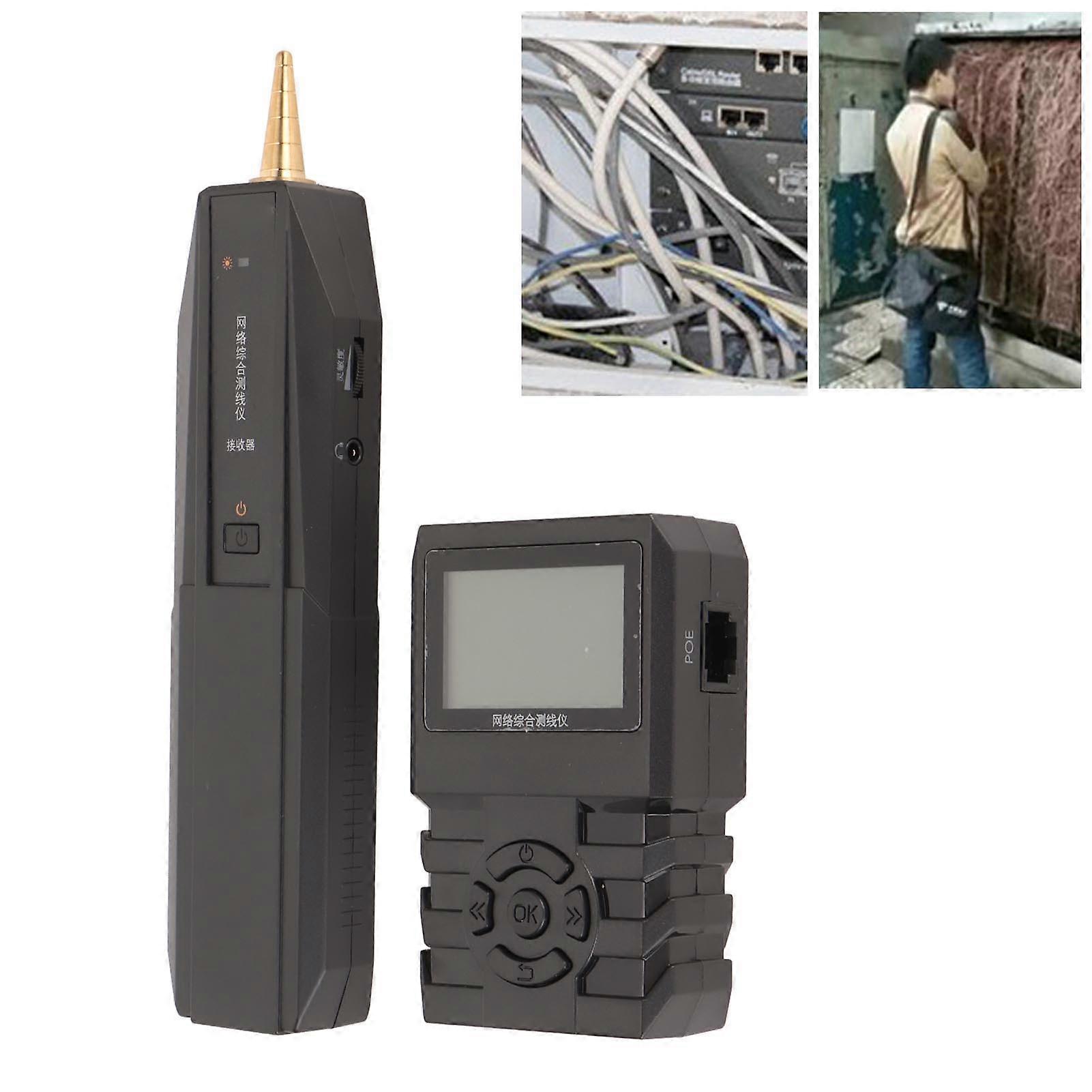 Multifunctional Network Cable Tester with POE ID & Wire Locator