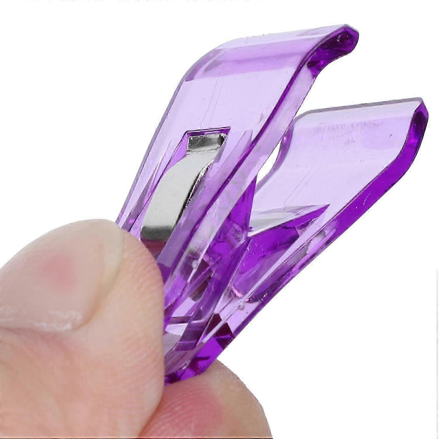 48Pcs Hemming Clips Fabric Craft Mixed Color Plastic Sewing PatchWork Positioning Clip