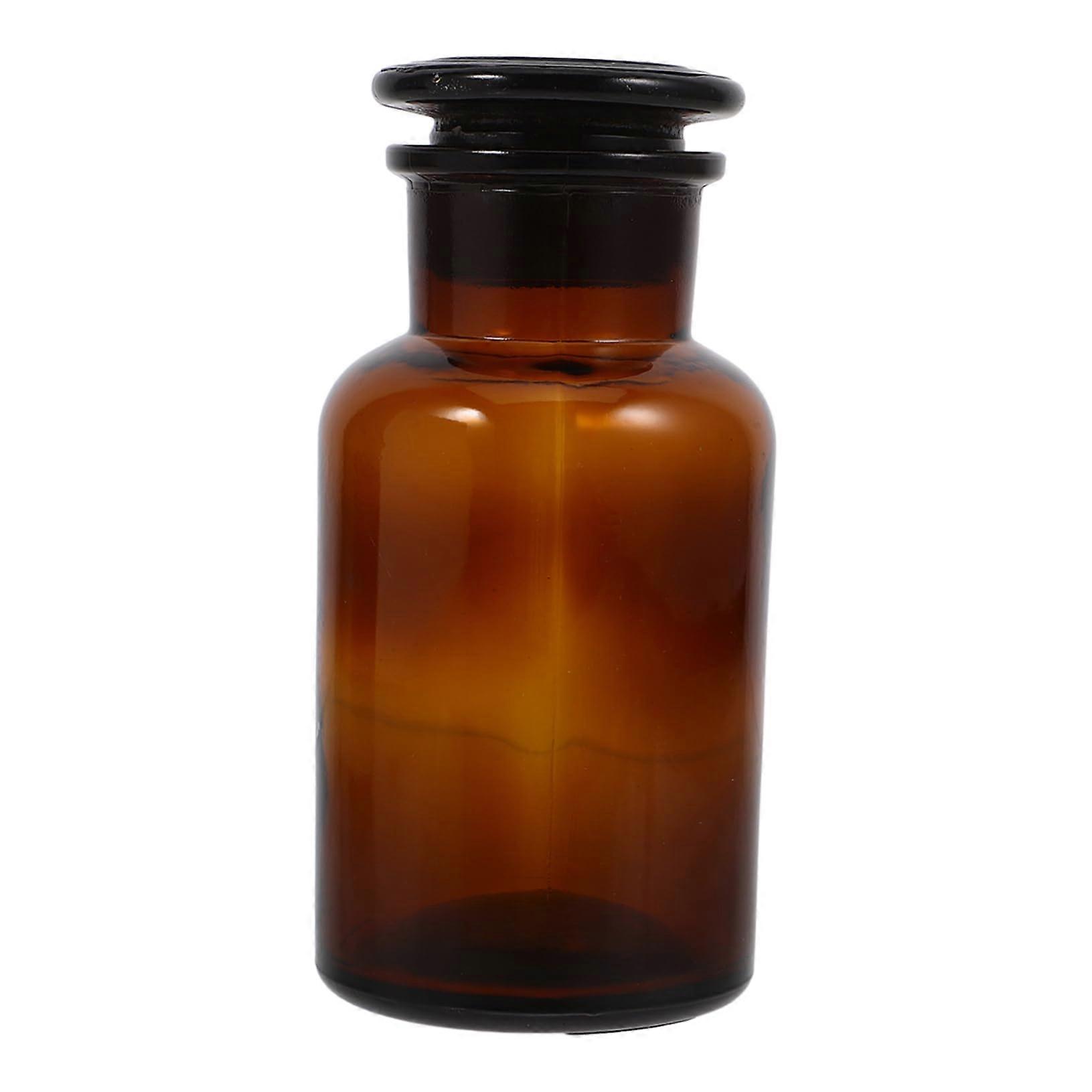 Wide Mouth Lab Reagent Bottle 13.50x6.70x6.70CM Graduated Storage Container for Chemical Solutions
