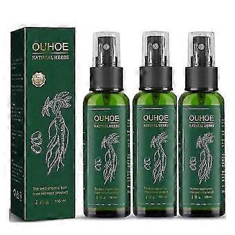 3pcs Ouhoe Huile de croissance des cheveux Croissance rapide des cheveux Réparation efficace de la calvitie Perte de cheveux héréditaire 8014903203996