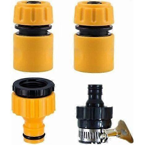 Hose End Quick Connect 1/2" Hose Pipe Quick Connector (4 Pack)
