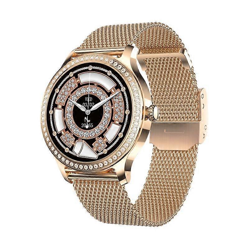 Smart Watch with Phone Function Diamond, Fitness Watch Tracker 1.28 Inch HD Display, Watch Fitness Tracker IP68 Waterproof/Blood Oxygen/Heart Rate Mon