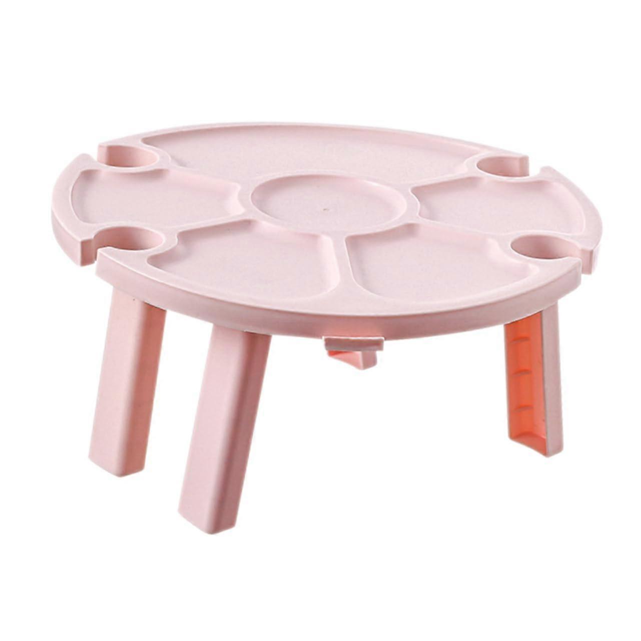 Folding Wine Table For Outdoor Picnics And Camping, Portable Beverage Holder, Lightweight And Compact For Bbqs