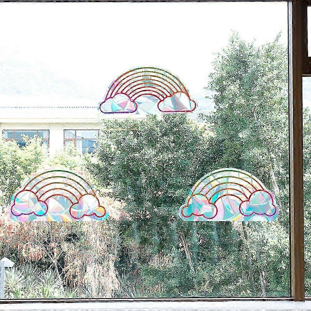 Anti-collision Window Alert Bird Stickers Silhouettes Glass Door Protection And Save Birds, Transparent (3 Silhouettes)