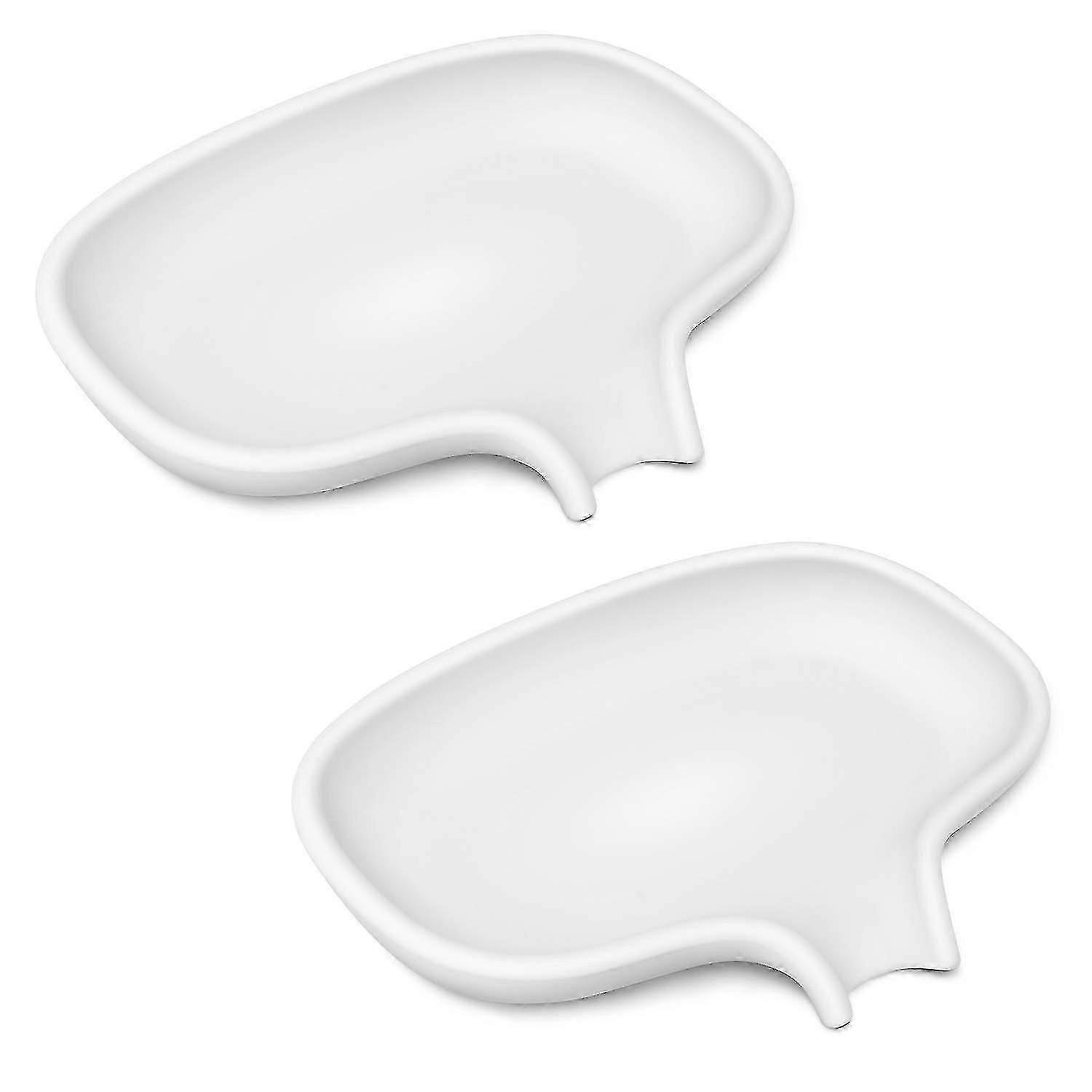 Zeepbakje met afvoerbakje, Douche/badkamer Siliconen Zeephouder, Houd De Zeep Droog, 2 Stuks (ShiKai)