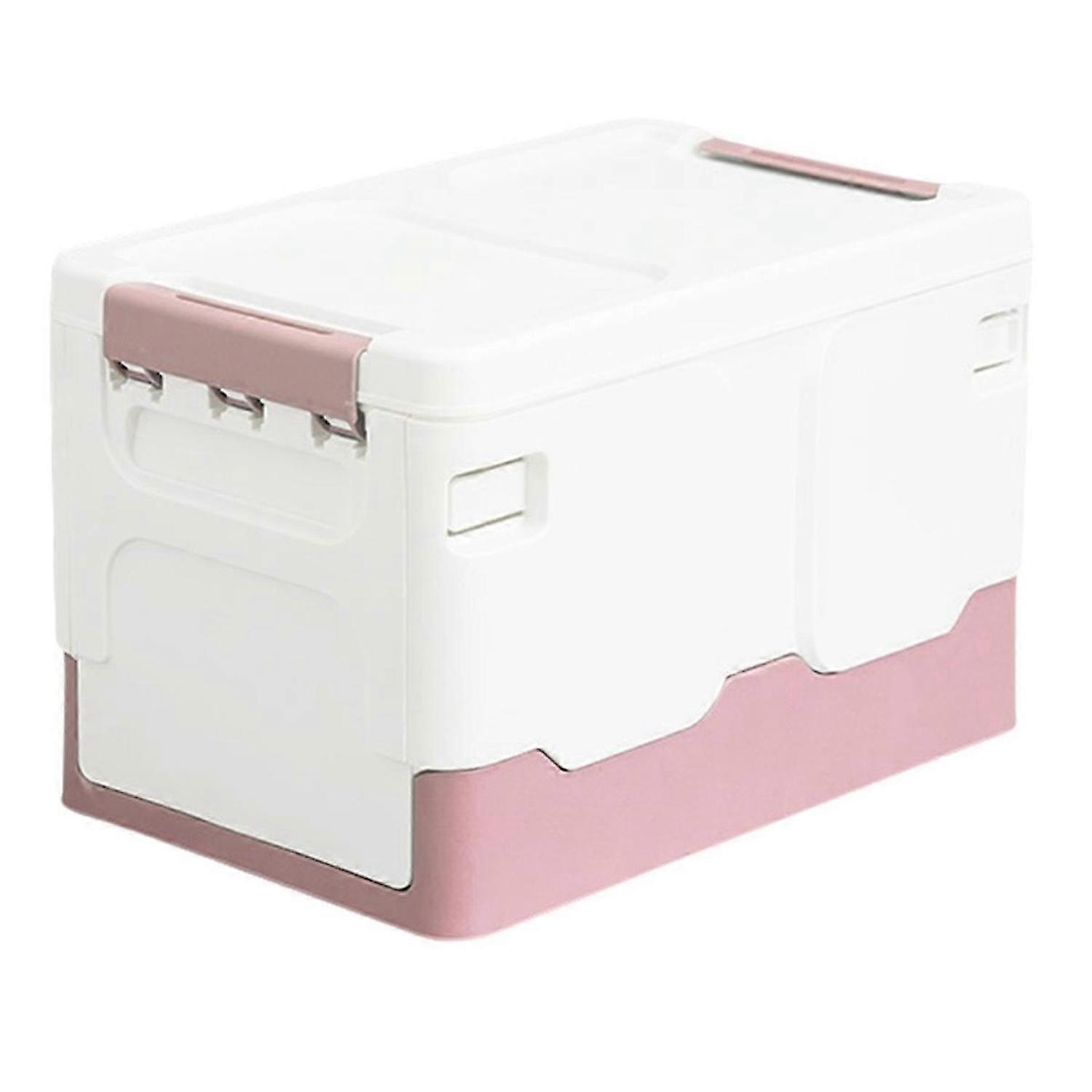 Storage Box, Foldable Book Box, Student Classroom Storage Box Pink